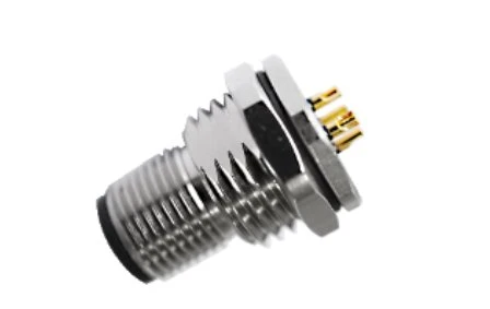 M12 han loddetype Front Fastened A-Kodning 5PIN PG9