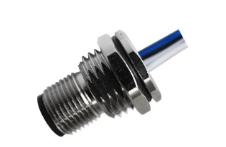 M12 hanloddetype, foran fastgjort A-Kodning 4PIN M16*1,5 Tråd 0,5M