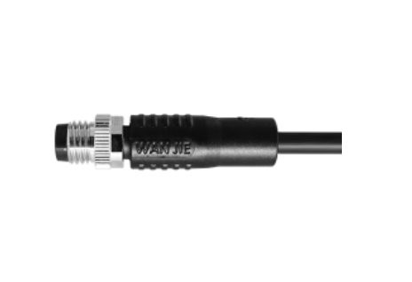 M8 Han Straight UnShield A-Kodning 4PIN PUR 3.0M M8X1.0