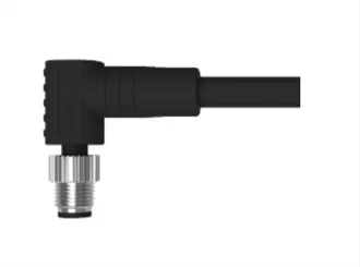 M5 han højre vinkel unshield A-Kodning 3PIN PVC 2.0M ledning