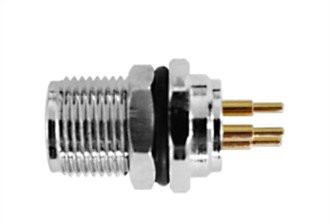 M8 Female Panel Front Fasten A-Coding 3PIN